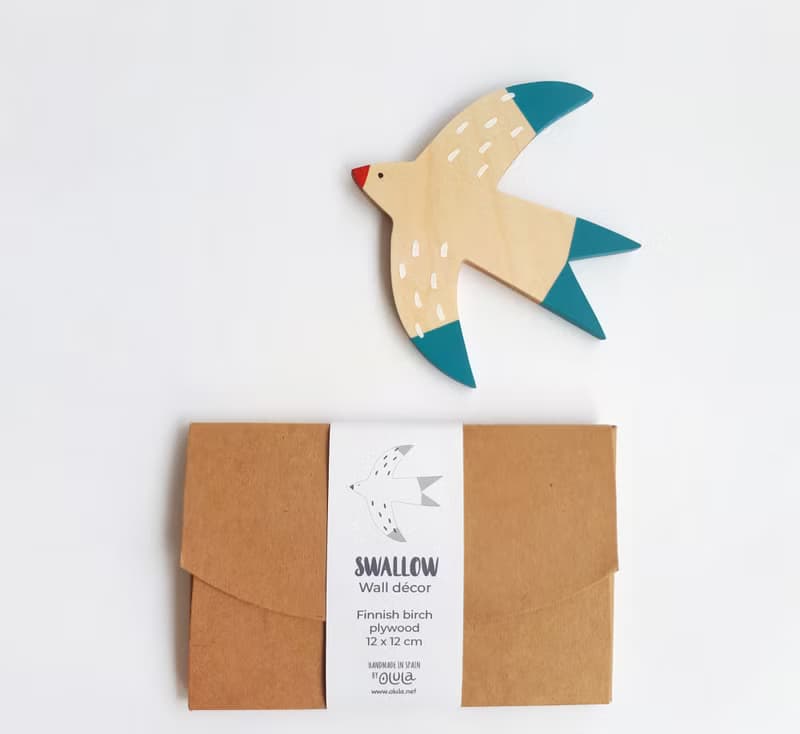 Three Birds wall decoration made of Finnish birch wood to brighten up your home.