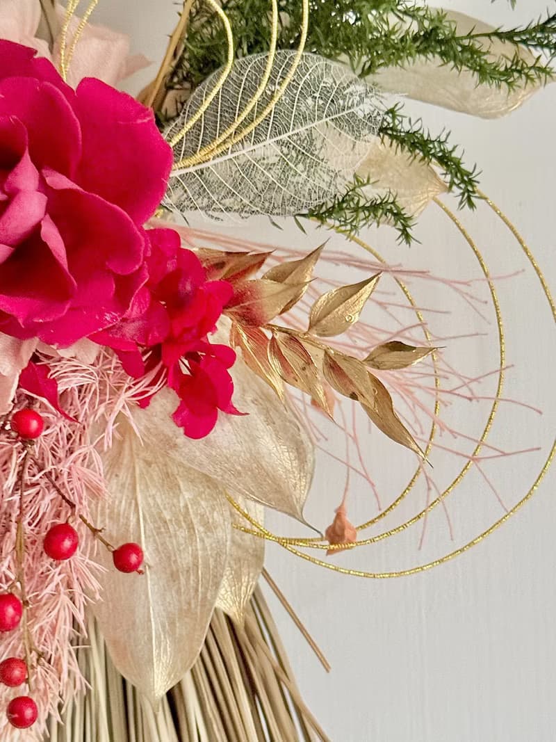 願你如願永生花注連繩 永生花 乾燥花 祈福 新居賀禮 日式注連繩