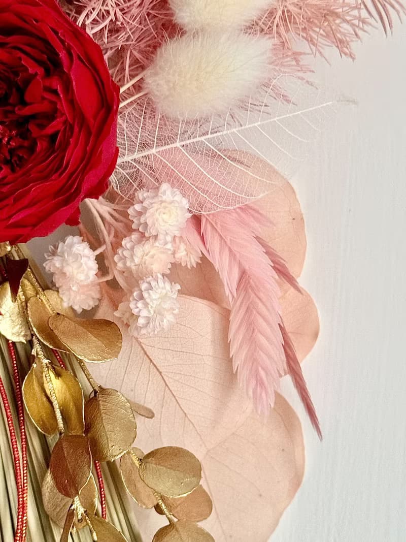 願你如願永生花注連繩 永生花 乾燥花 祈福 新居賀禮 日式注連繩