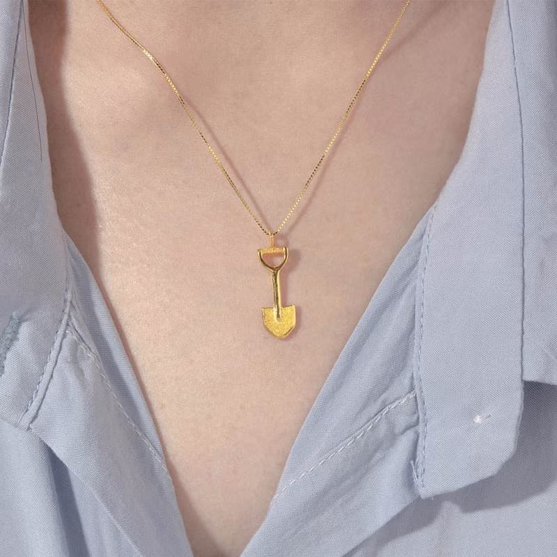 藏寶箱金飾 9999黃金純金 愛心蝴蝶墜子 鏟子祝賀好孕順利產子