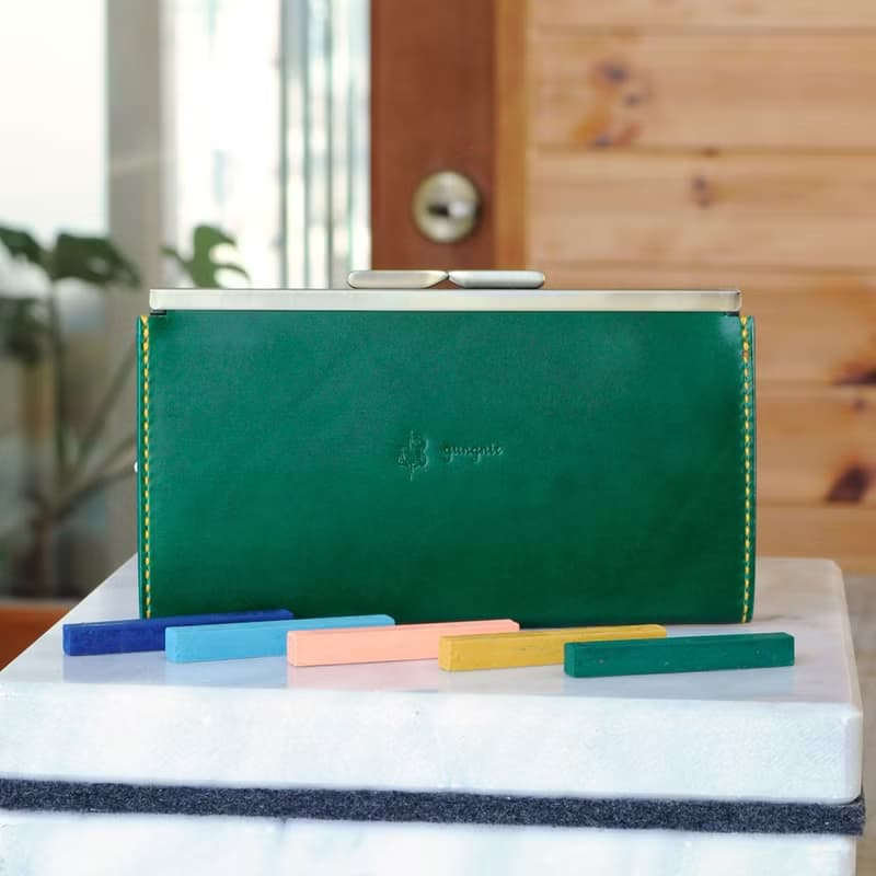 ガマ口の長財布　No.3　ブッテーロ