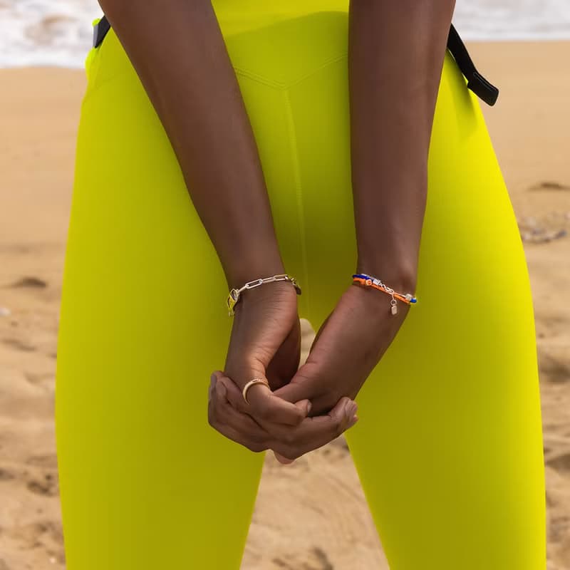 LA LIGNE SINGLE STRING BRACELET ORANGE DOT