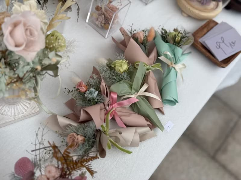 迷你永生花束 mini bouquet 粉色系/綠色系/膚色/粉色/藍色