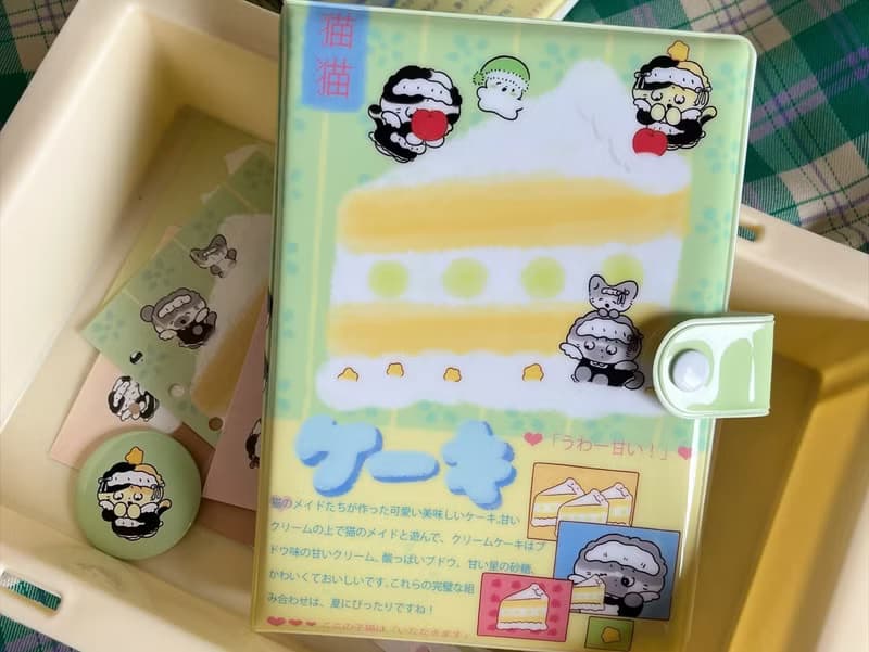 【ケーキ】貓貓活頁本 a6可替換彩色內頁手帳本收納本