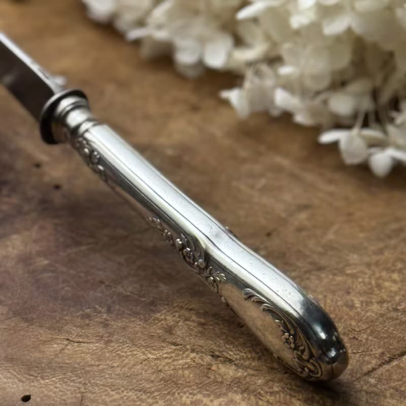 50588- 絕美法國古董新藝術風格餐刀