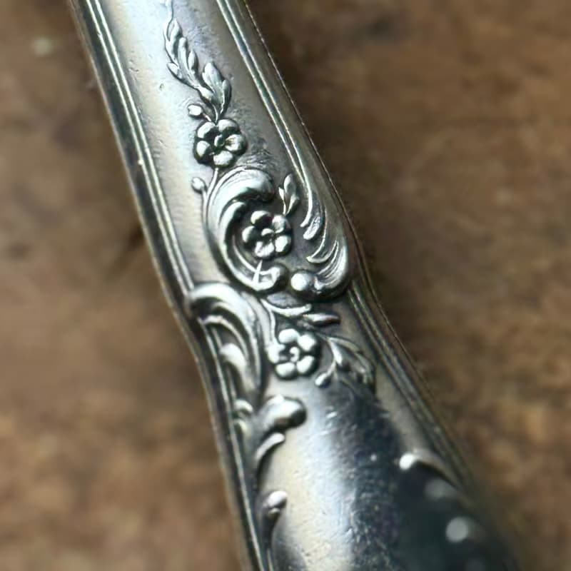 50588- 絕美法國古董新藝術風格餐刀