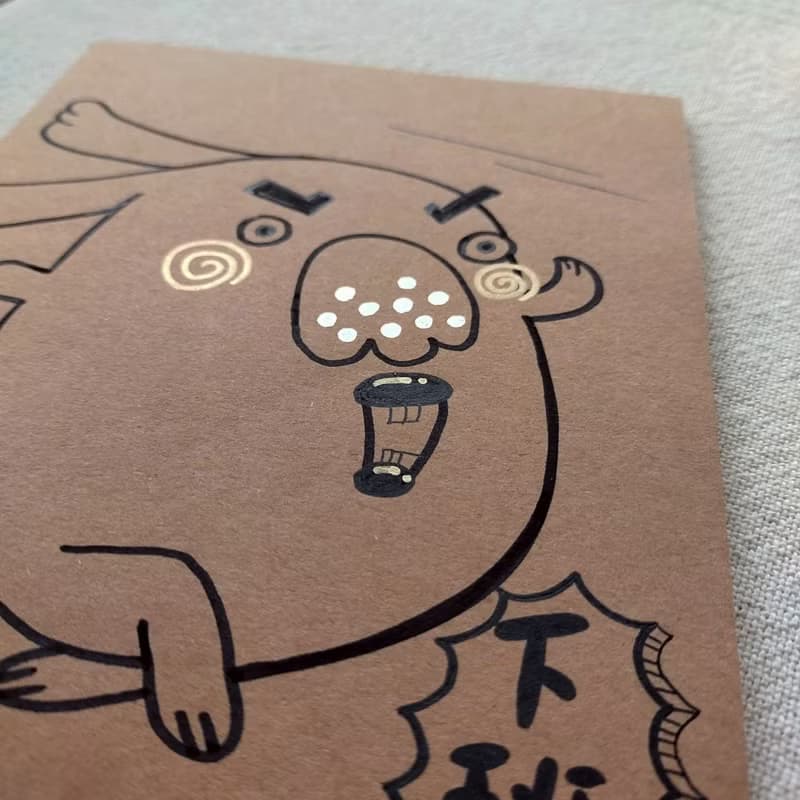 (狗屁系列)手繪筆記本 創意筆記本 插畫日記本 文創記事本 記事本