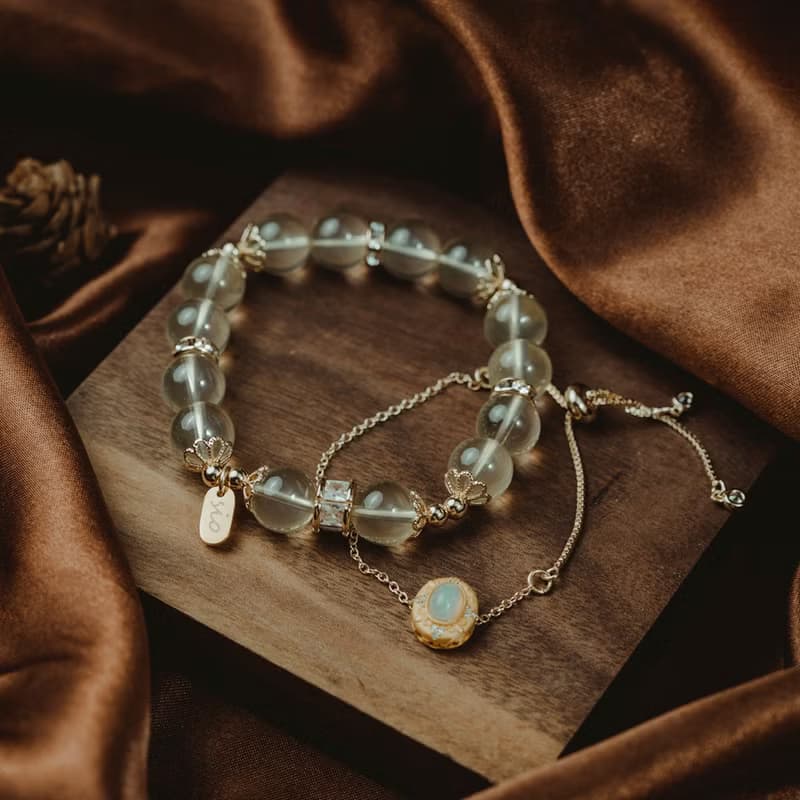 【牽心】麥穗-黃水晶雙鍊手鍊