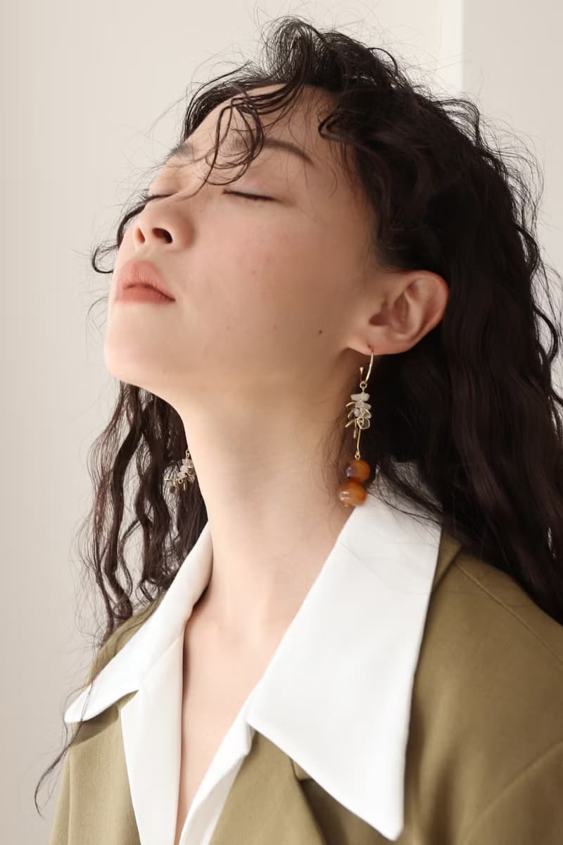 沒有一定的方向 耳環 / 耳夾可 樹脂 礦石 婚禮飾品