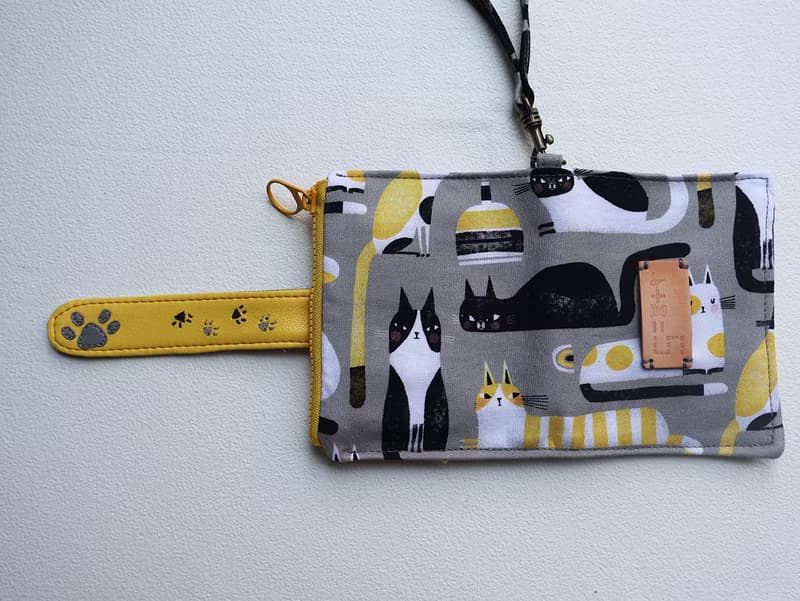 【fabric wallet】魔法腳印  布短夾/中短夾