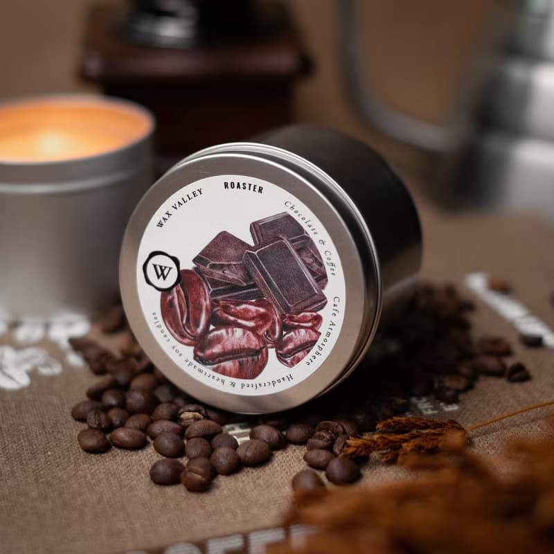 Soy Candle Roaster Blend Portable Tin - Coffee & Chocolate