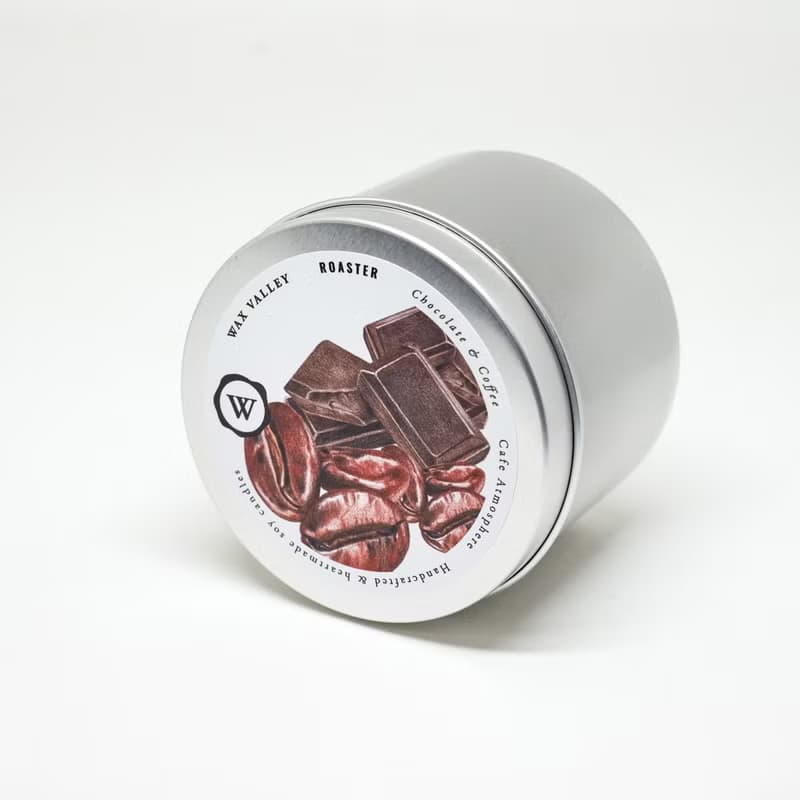Soy Candle Roaster Blend Portable Tin - Coffee & Chocolate