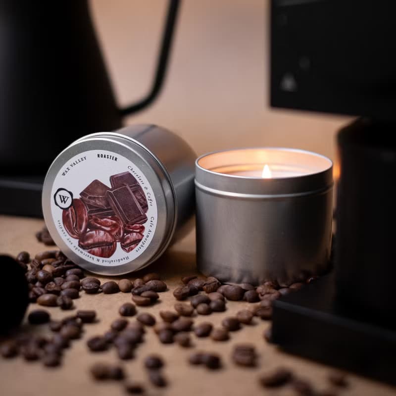 Soy Candle Roaster Blend Portable Tin - Coffee & Chocolate