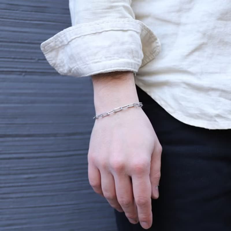 錫×銀手鍊 鍊式手鍊 -KOBAN-