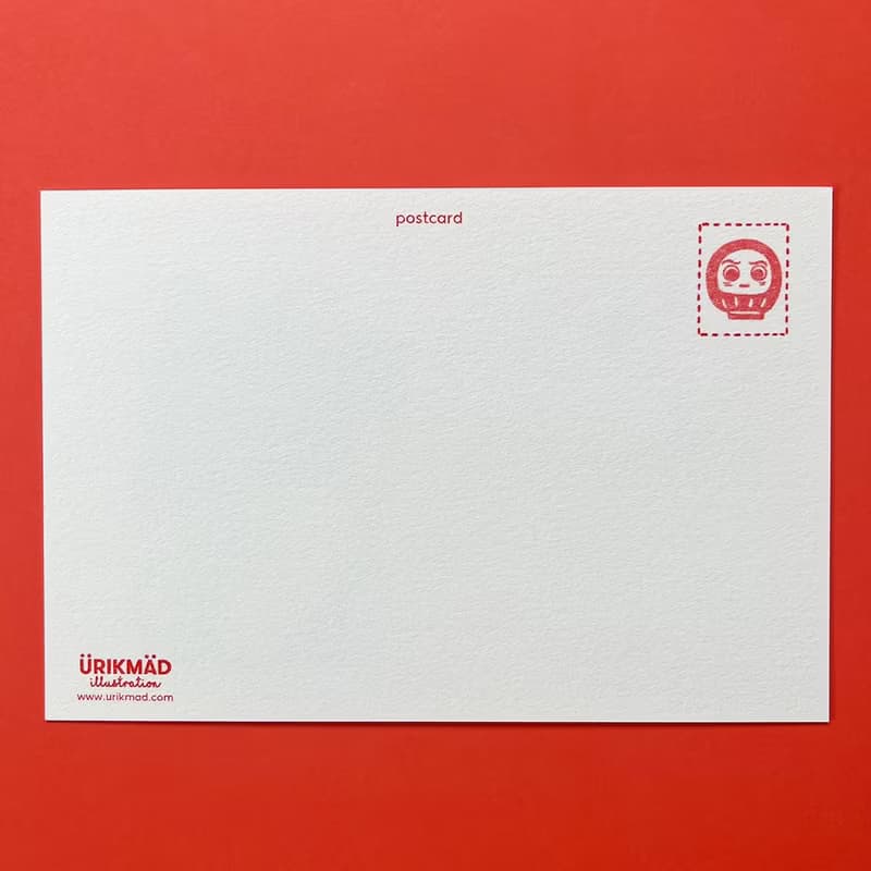 白黒ペア招き猫ポストカード