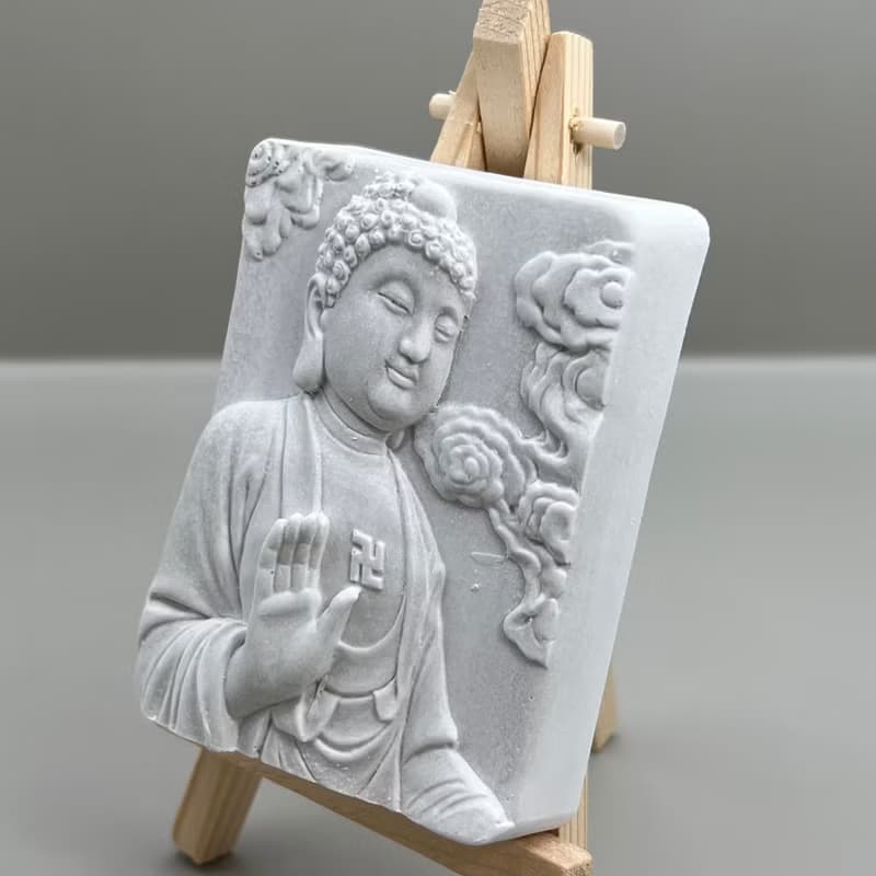 清水模軟裝設計 佛像擺飾(九)香氛擺件 水泥軟裝 附木架
