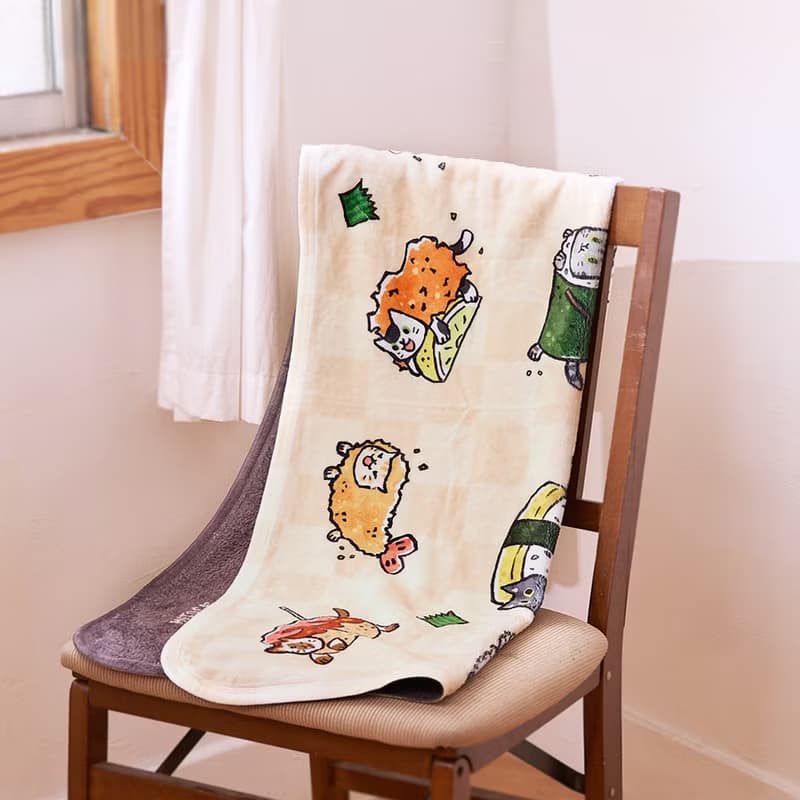 貓の日料空調毯【HitoCat 吉豆貓】 新年禮物  情人節 暖暖道具