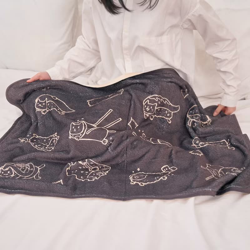 貓の日料空調毯【HitoCat 吉豆貓】 新年禮物  情人節 暖暖道具