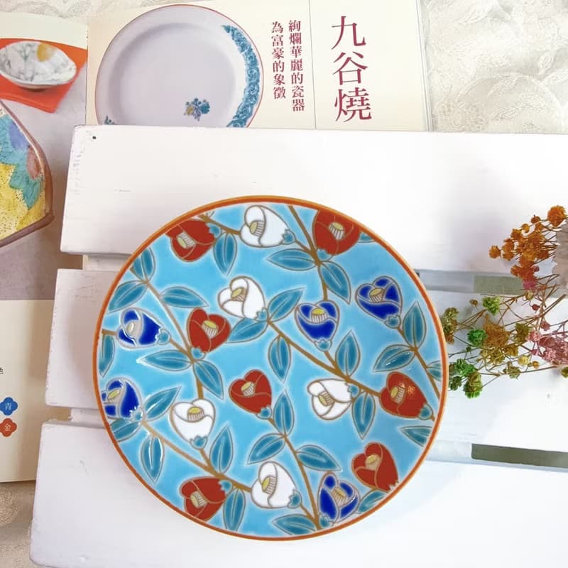 【九谷燒】青郊窯緣起小盤-樁