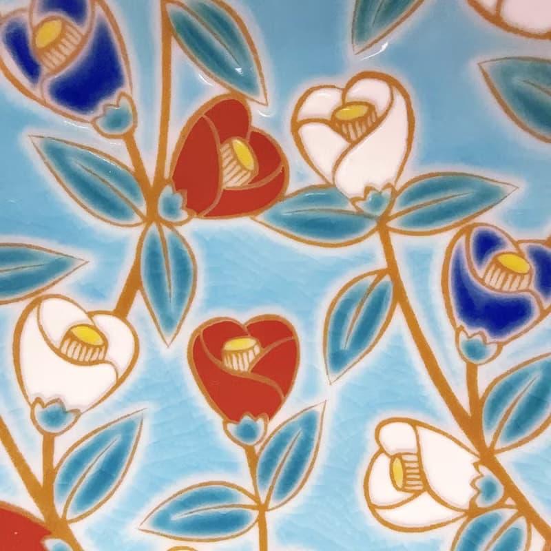 【九谷燒】青郊窯緣起小盤-樁