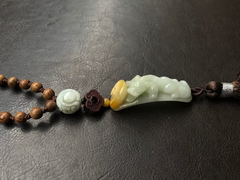 快速出貨 免費開光 A貨翡翠吊飾 車吊飾 禮物 掛件 招財貔貅 開運