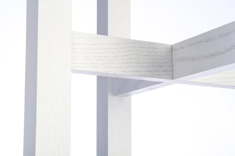 Modern White Wood Plant Stand - Mid Century Decor for Living Room Office Bedroom