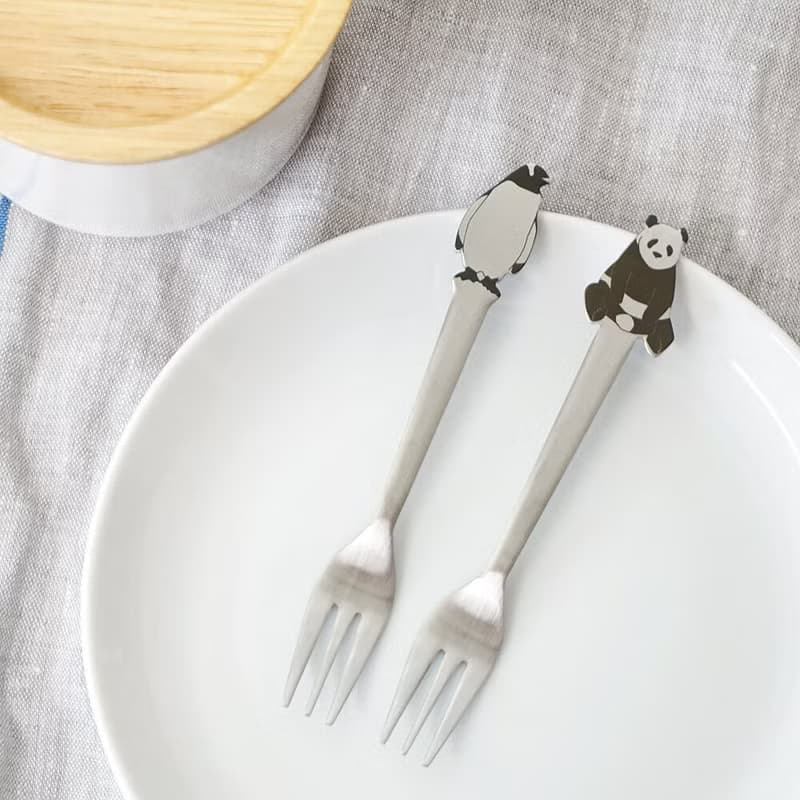 padou Animal Coffee Fork Penguin Panda Bear Gift Cute Tea Kids Present Japan