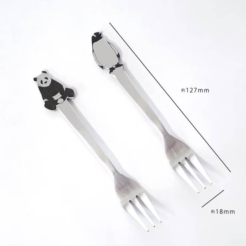 padou Animal Coffee Fork Penguin Panda Bear Gift Cute Tea Kids Present Japan