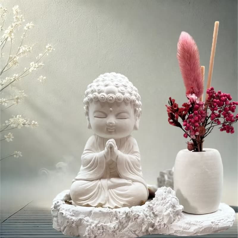 淨念吉祥小佛之順德 豪華田園套組 藝術香氛擴香 提升居家美學