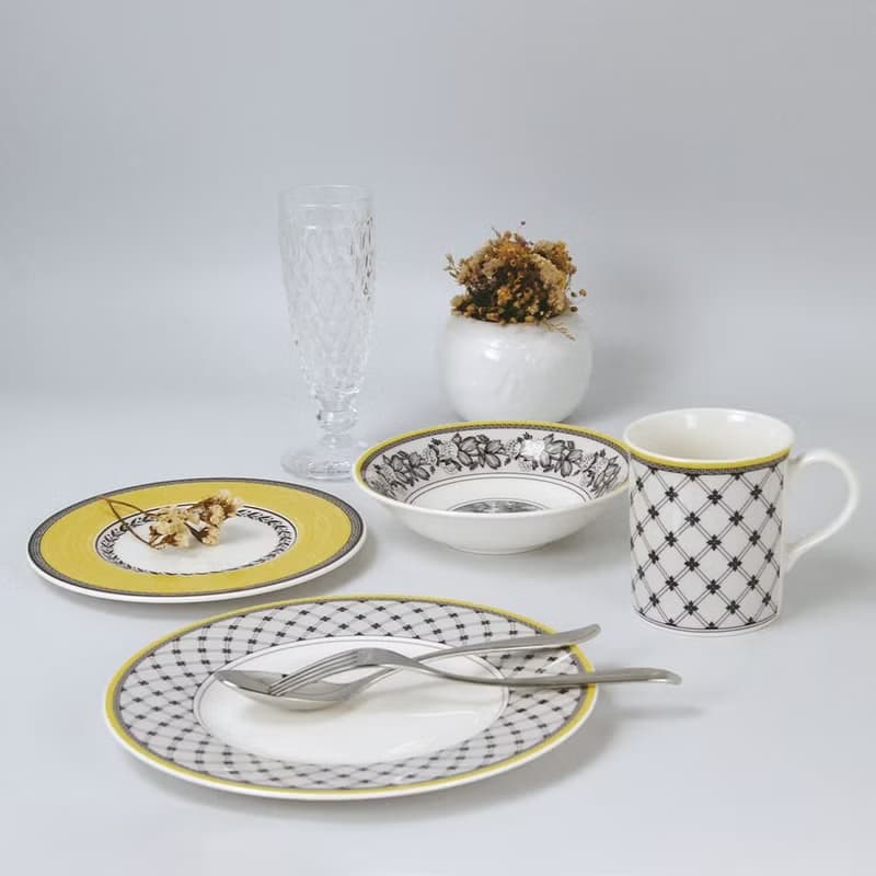 德VB │奧頓系列組合-點心杯碗盤4件組(2款可選)