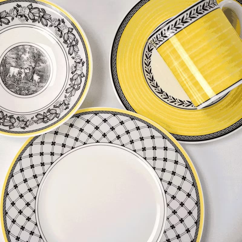 德VB │奧頓系列組合-點心杯碗盤4件組(2款可選)