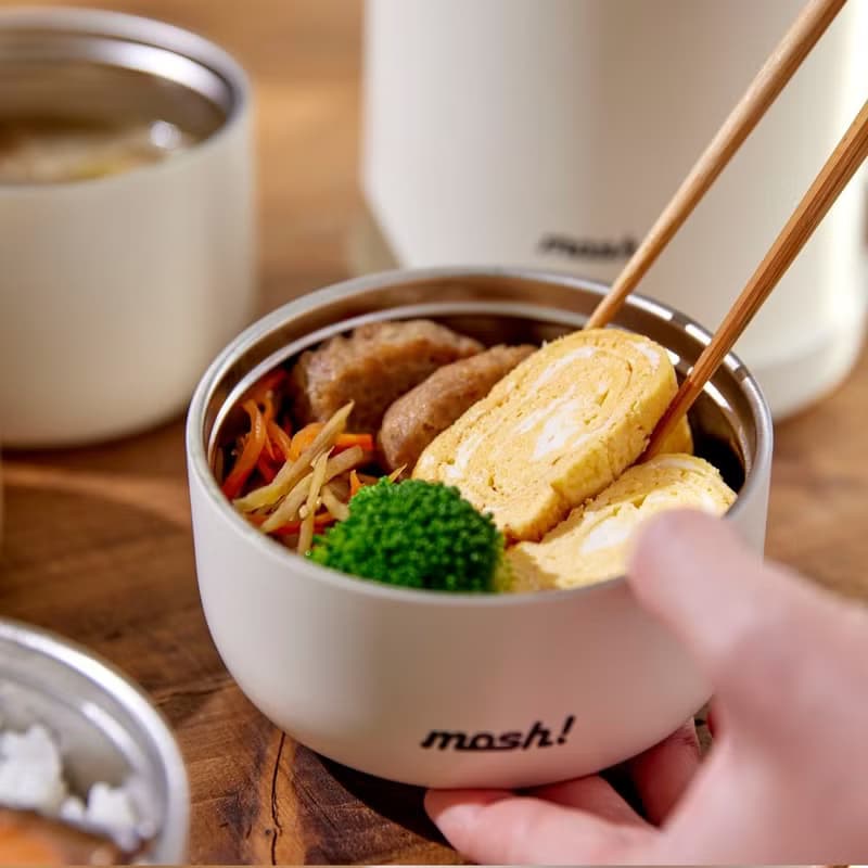 mosh! 保溫飯壺2個套裝 1.3L DMLJ1.3