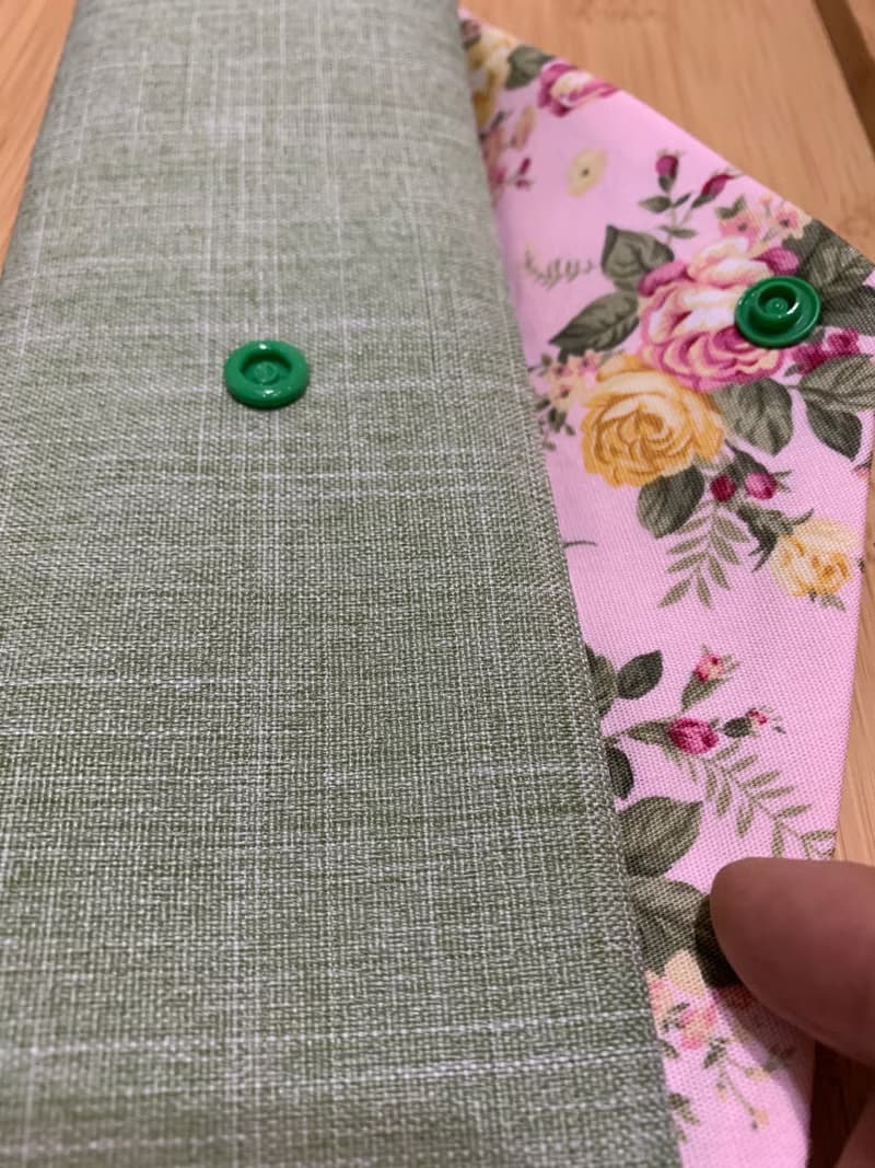 文青風環保筷袋 ~夏日晚風 清涼綠 收納 手作餐具袋 純棉