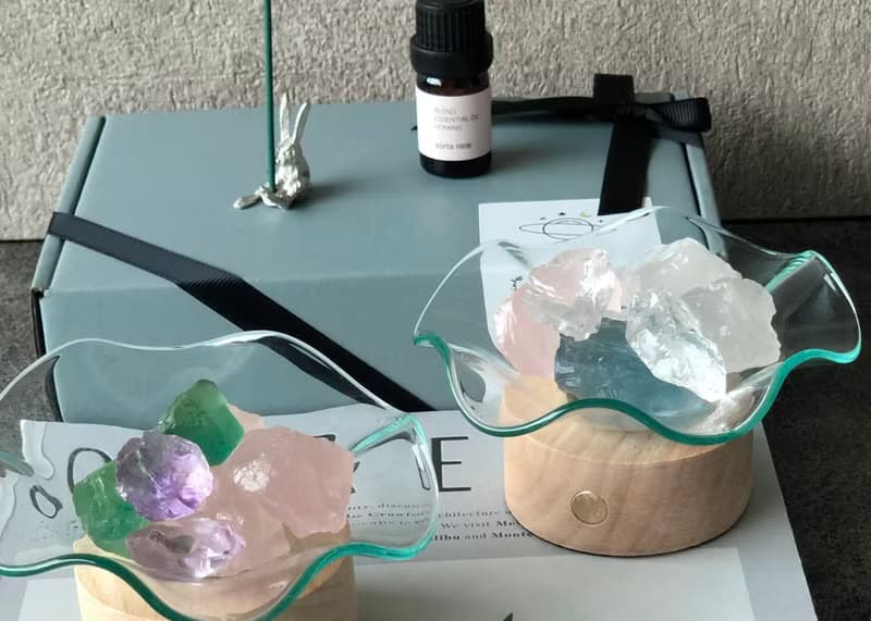 夏花∣水晶擴香燈 5款 小花香氛燈系列