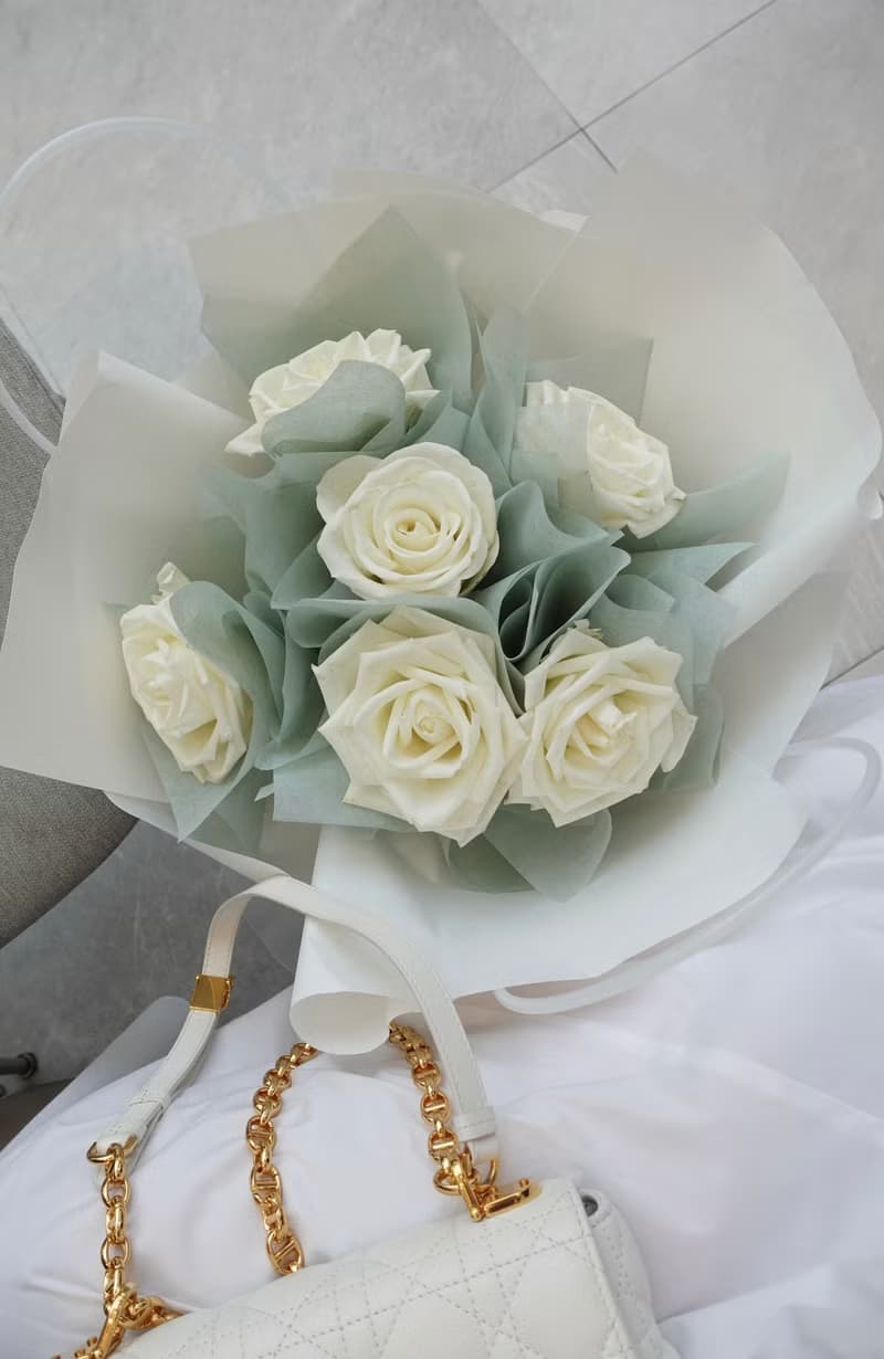 白色情人節 白玫瑰花束 求婚花束 生日花束 女友禮物