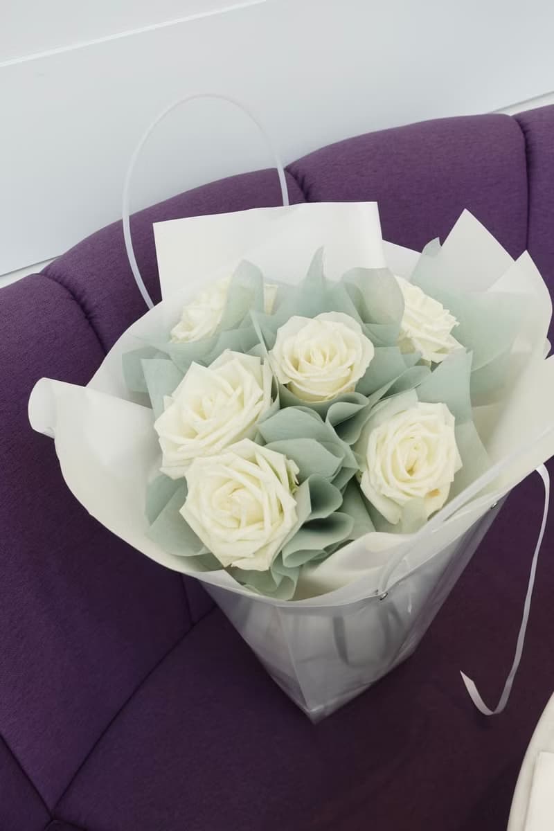 白色情人節 白玫瑰花束 求婚花束 生日花束 女友禮物