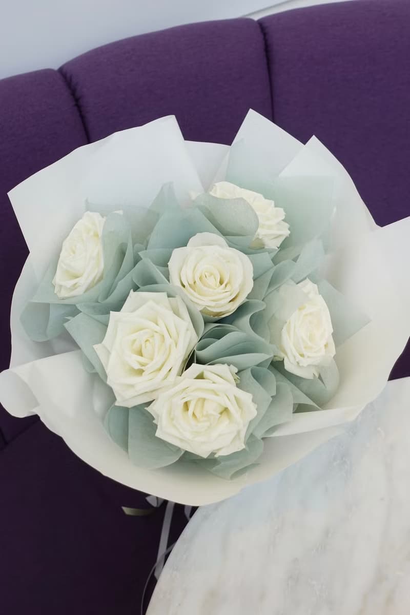 白色情人節 白玫瑰花束 求婚花束 生日花束 女友禮物