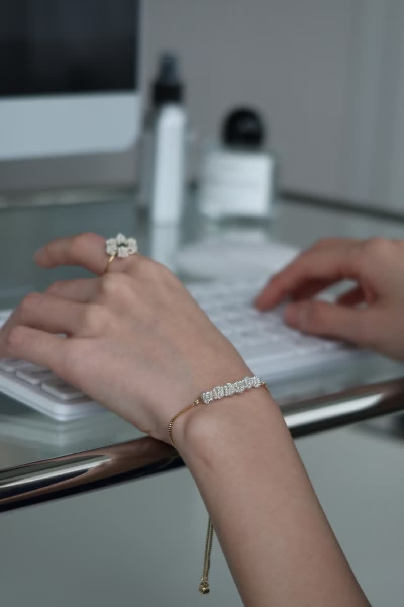 花聚時光手鍊\可調整式 14K包金 可愛手鍊 禮物 聖誕節