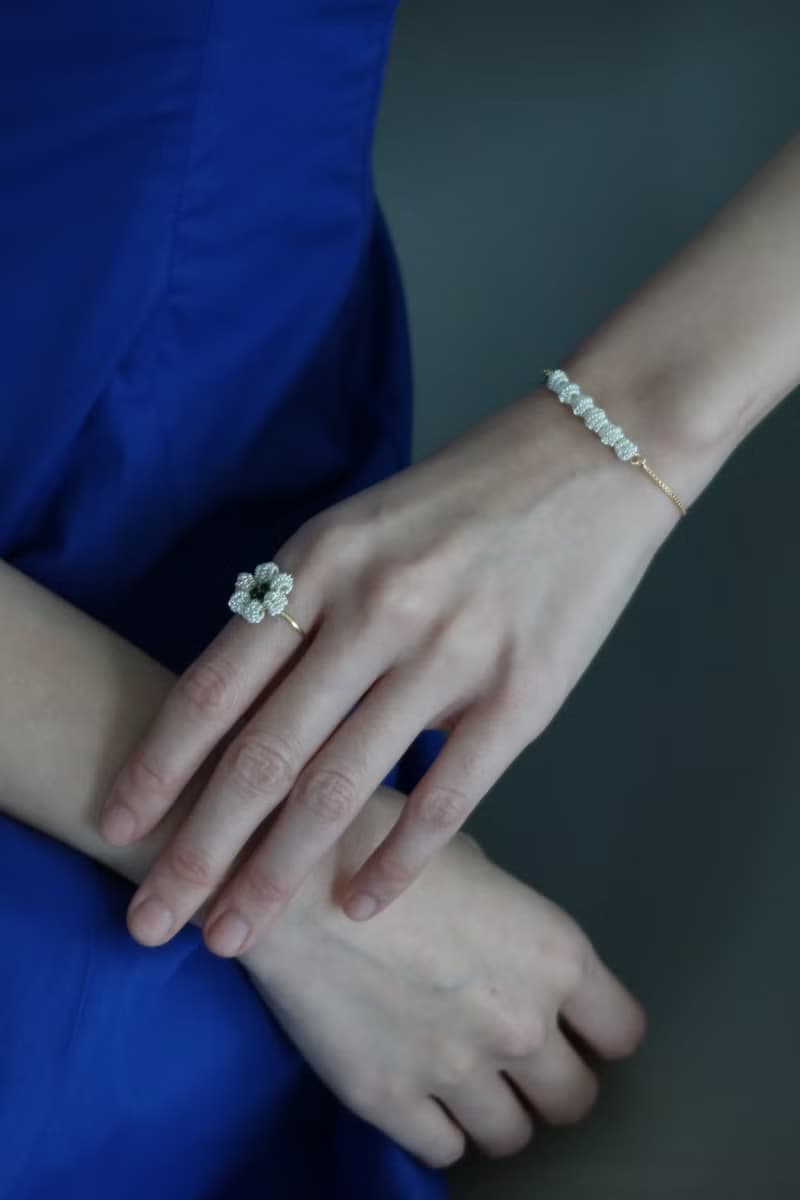 花聚時光手鍊\可調整式 14K包金 可愛手鍊 禮物 聖誕節