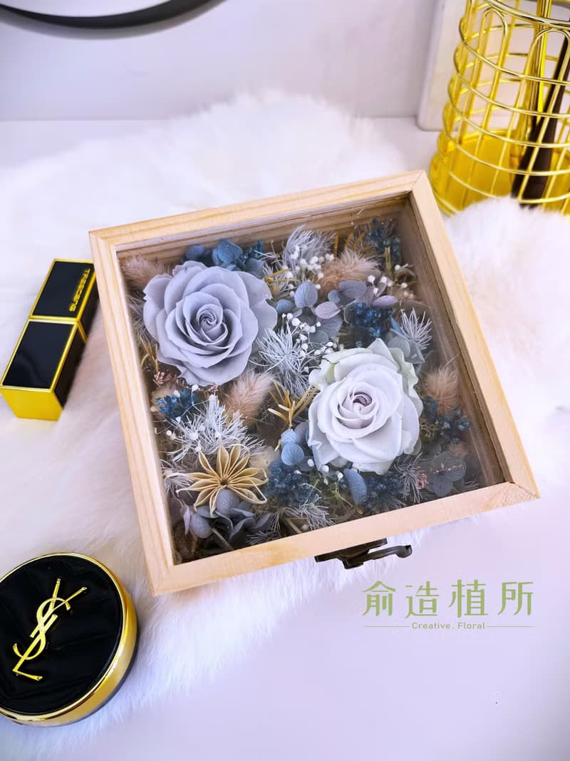 俞造植所 │暮色森語 永生玫瑰花盒  空間佈置 情人節禮物