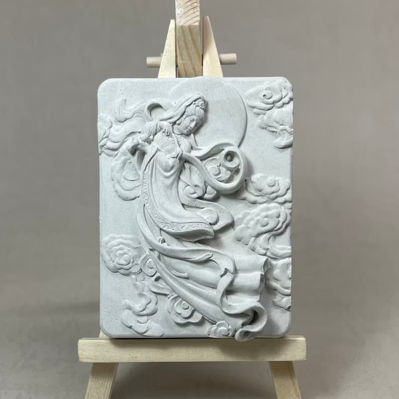 清水模軟裝設計 佛像擺飾(十)香氛擺件 水泥軟裝 附木架