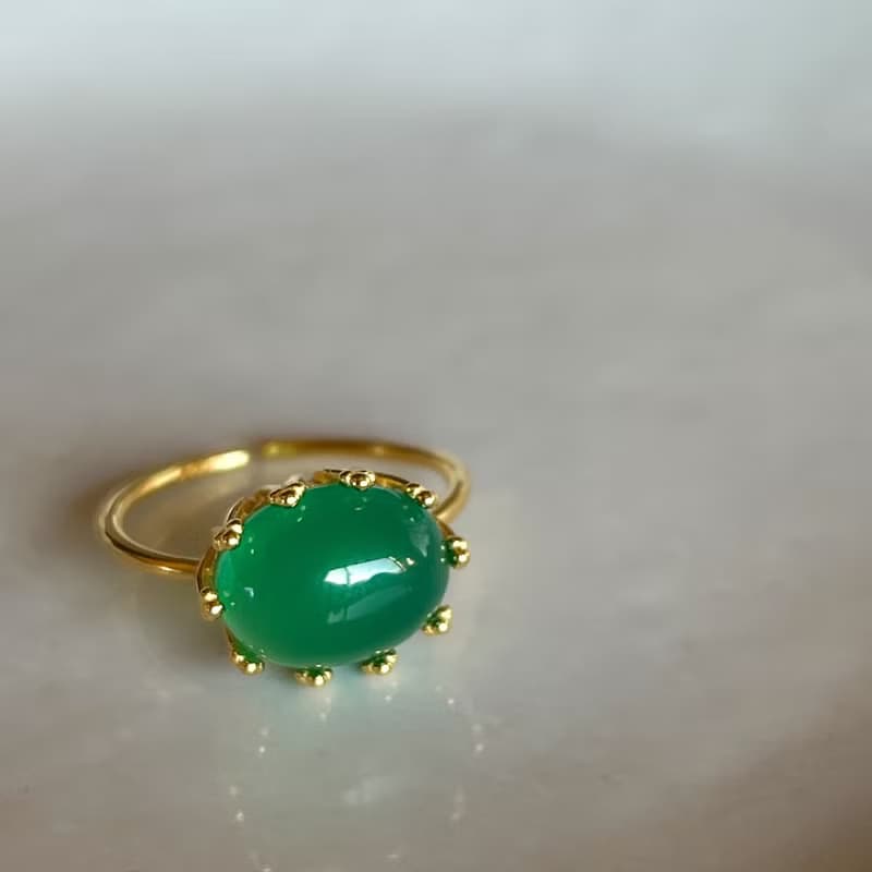 Green Onyx Ring【gift box】