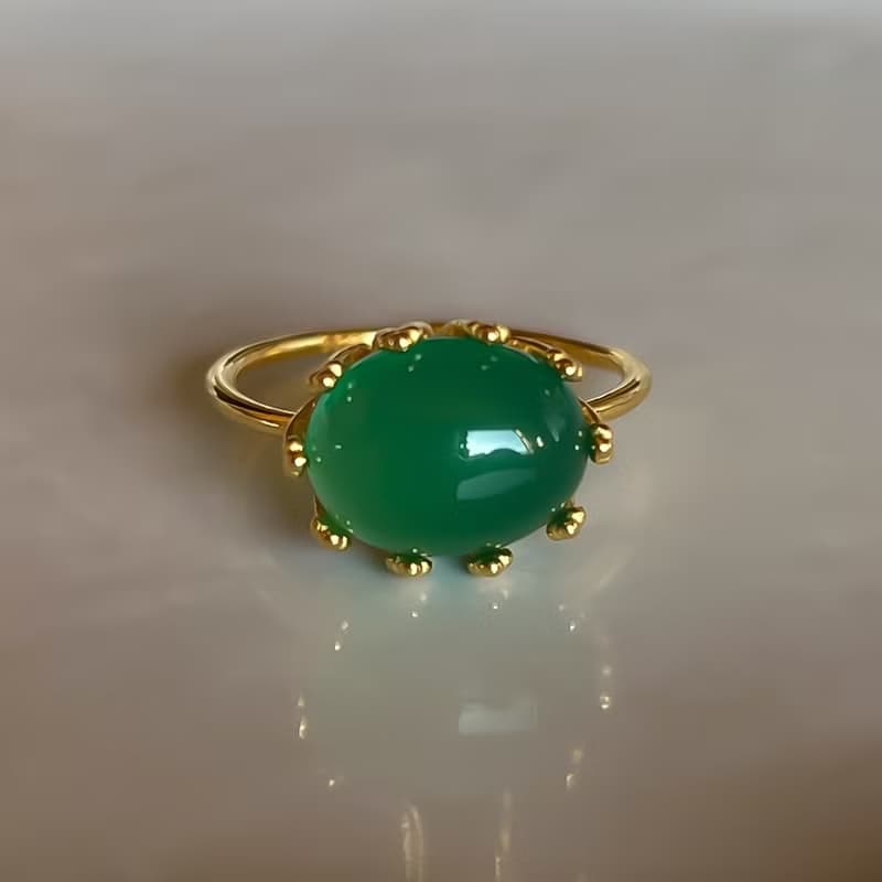 Green Onyx Ring【gift box】