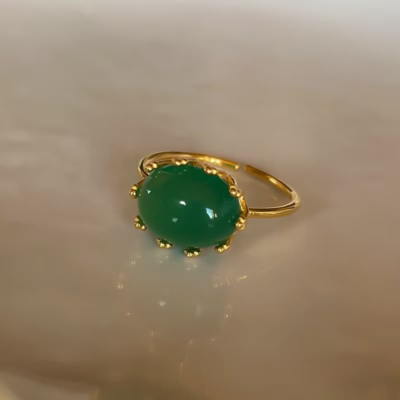 Green Onyx Ring【gift box】