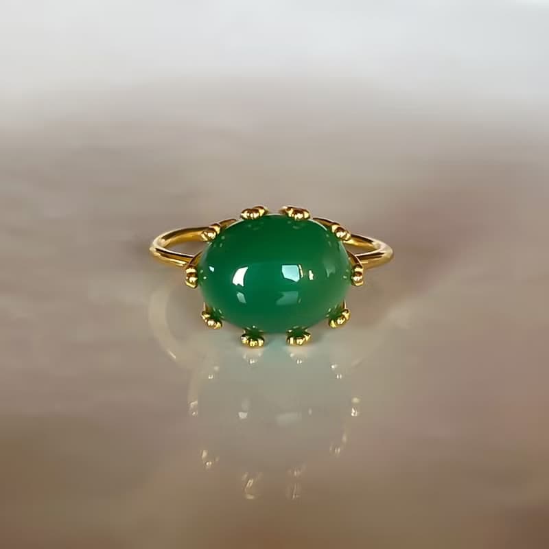 Green Onyx Ring【gift box】