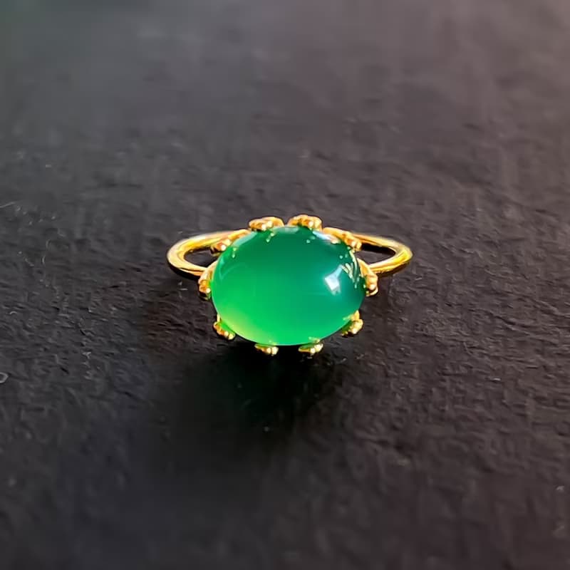 Green Onyx Ring【gift box】