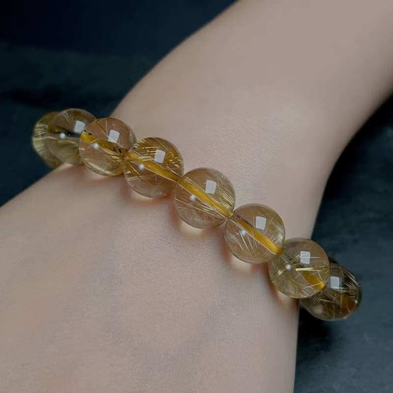 天然鈦金水晶手珠手鍊 | 天然水晶 | 送禮