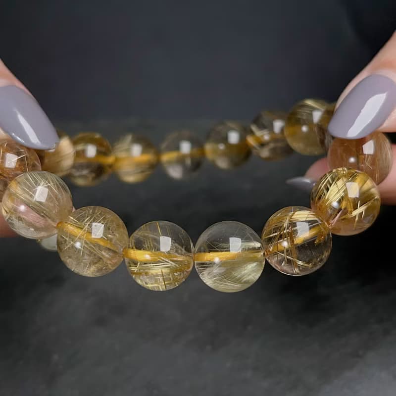 天然鈦金水晶手珠手鍊 | 天然水晶 | 送禮