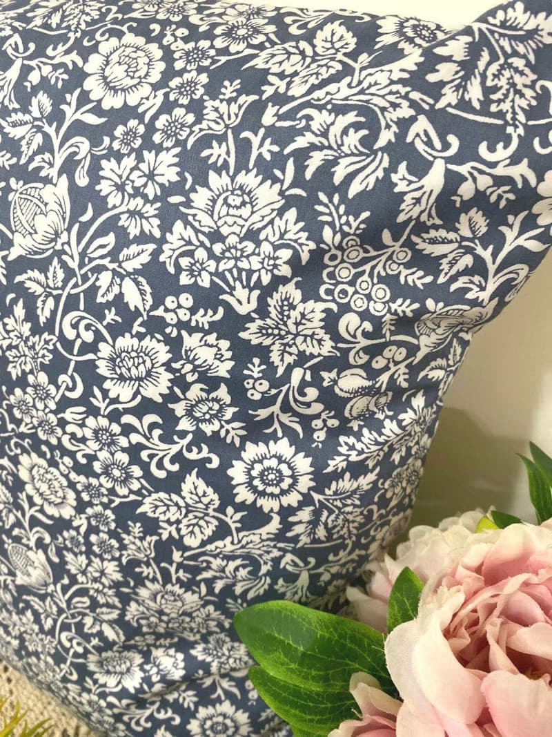 北歐風格灰色白花圖案抱枕靠枕靠墊枕套