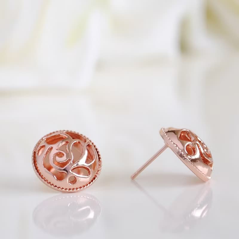 【快速出貨】Le Couleur de La Rose 復古玫瑰耳環 經典玫瑰系列